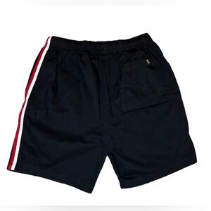 OVO Octobers Very Own Black Cotton Shorts Red White Side Stripe Size S